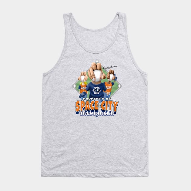 Knucklehead for Space City Baseball Tank Top by MudgeSportswear